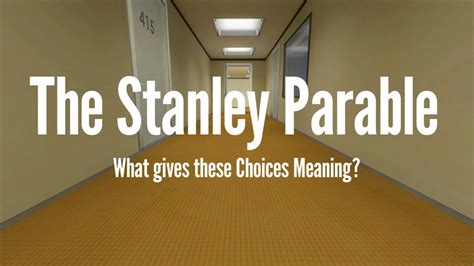 stanley prable|stanley parable meaning.